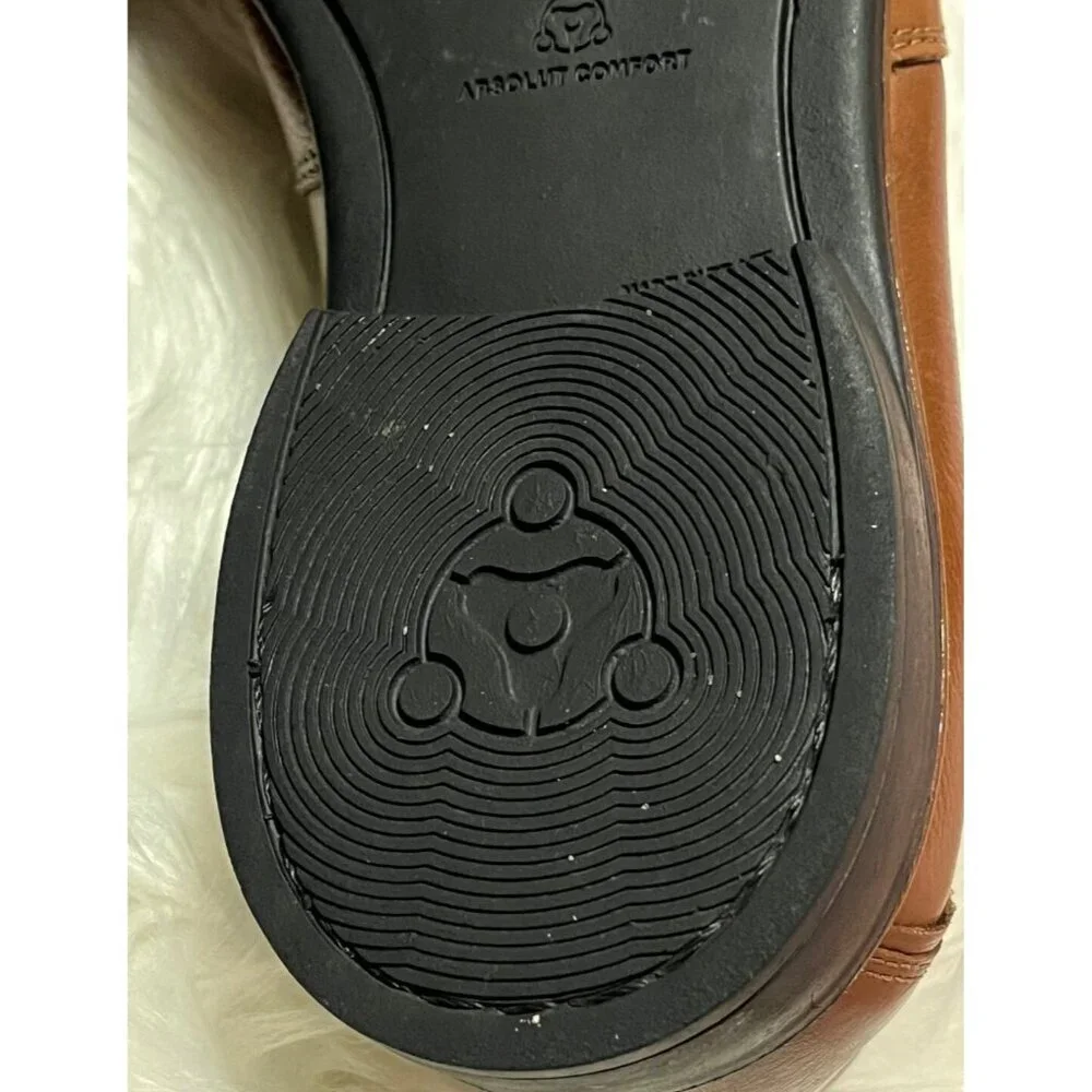 Nordstrom Rack Leather Slip On Dress Shoes Mens Size 11M Brown Absolut Comfort